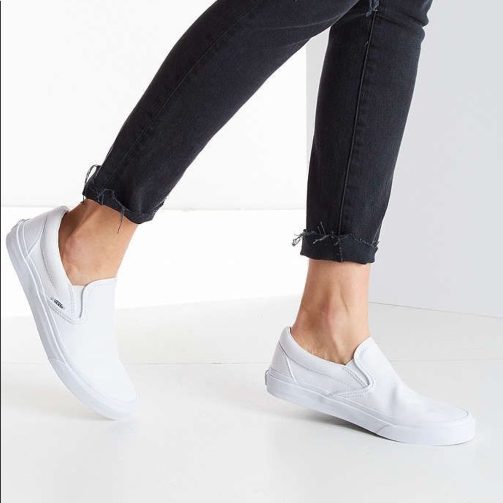 Classic white slip on vans